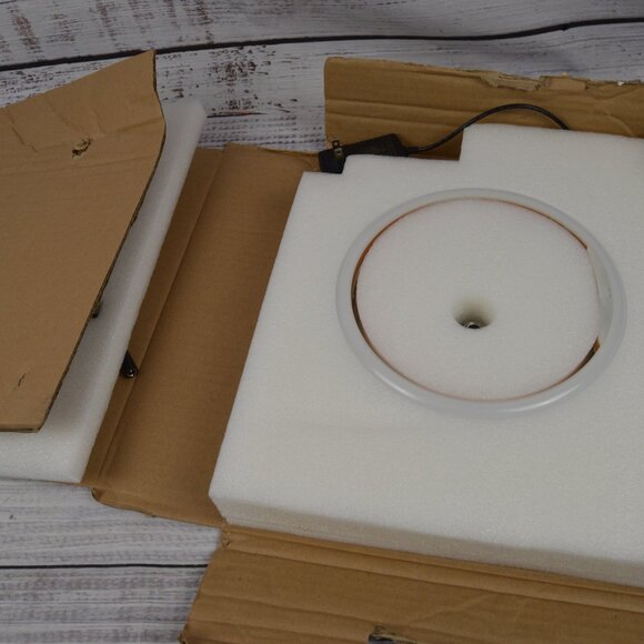 Brightech Saturn Color RGB Table Lamp Classic Black Modern NEW BOX DAMAGE - Picture 3 of 13